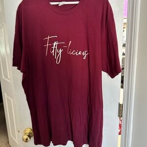 Fifty-Licious TShirt! NWOT Never Worn! 3X Perfect Top to celebrate being 50!